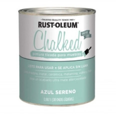RUST OLEUM BROCHABLE TIZADO AZUL SERENO 0.9 LT