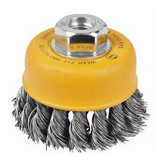 CEPILLO DE ALAMBRE TRENZADO P/ AMOLADORA 4" MAS +