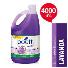 POETT LIMPIADOR LIQUIDO 4 LITROS LAVANDA