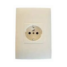 LINEA SICA PLAQUETA + SCHUKO BLANCO