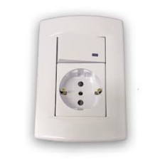 LINEA SICA PLAQUETA + UNIPOLAR + SCHUKO BLANCO