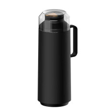TERMO C/AMPOLLA DE VIDRIO LITRO NEGRO TRAMONTINA