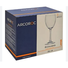 COPA 420 ML TEMPLADO TRANSPARENTE PRINCESA  X 6