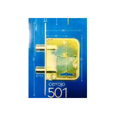 CERROJO 501 SEG HIERRO NIQUELADO (SIMIL "STAR")