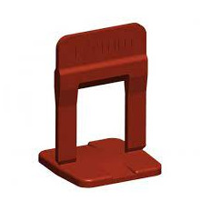 ESPACIADOR NIVELACION 15 MM SLIM GRANEL 100 PZ ROJO