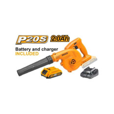 SOPLADORA P20S 20V CON BATERIA Y CARGADOR INGCO