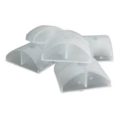 SOPORTE PLASTICO PARA CHAPA ACANALADA TRANSPARENTE