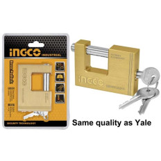 CANDADO ANTIPALANCA BRONCE 60MM INGCO 3 LLAVES