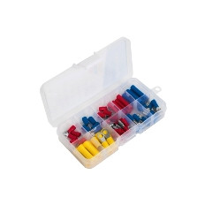 KIT CONECTORES CRIMP TERMINALES 55 PZS C/EST "VOLTECK"