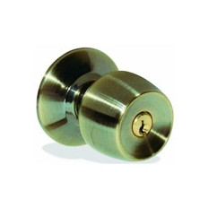 CERRADURA DE POMO COPA BRONCEADO C/LLAVE "BEST VALUE"