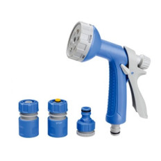 PISTOLA RIEGO CUERPO PLAST. C/5 MODOS Y 3 CONECT. AMI