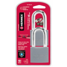 CANDADO 45 MM HIERRO (BLISTER 2) IGUAL LLAVE ARO LARGO HERMEX