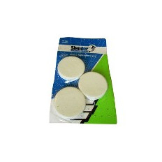 TOPES POLYF AUTOAD REDONDO BLANCO X2