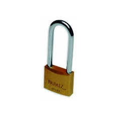 CANDADO 30/70 MM BRONCE ARO LARGO PAPAIZ