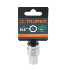 DADO STANDARD 1/2" 6 PUNTAS 3/8" TRUPER