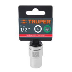 DADO STANDARD 1/2" 6 PUNTAS 1/2" TRUPER