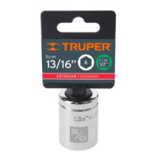 DADO STANDARD 1/2" 6 PUNTAS 13/16" TRUPER