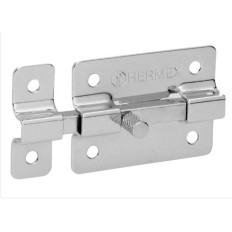 PASADOR ROBUSTO ACERO CROMADO 75 MM HERMEX