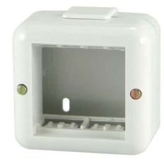 LINEA REGGIO CAJA EXTERIOR 2 MODULOS BLANCO
