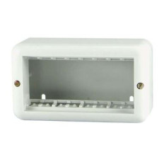 LINEA REGGIO CAJA EXTERIOR 4 MODULOS BLANCO