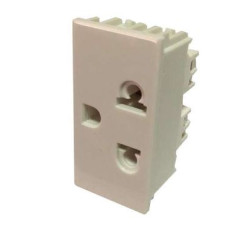 LINEA REGGIO MODULO TOMA EUROAMERICANO BLANCO