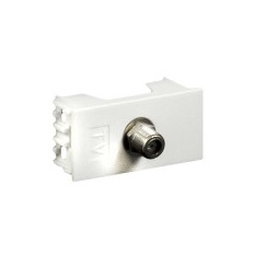 LINEA REGGIO MODULO TOMA TV COAXIL BLANCO