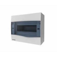 TABLERO PLASTICO P/ 8 MODULOS EXTERIOR TRANSP