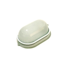 TORTUGA ALUMINIO Y VIDRIO OVAL BLANCA
