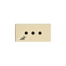 LINEA PRESTA TOMA MODULAR 3 EN LINEA BLANCO