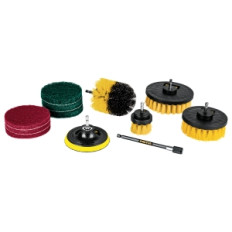 JUEGO CEPILLOS Y FIBRAS 12 PZS PRETUL