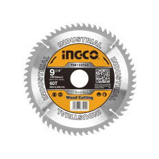 DISCO MADERA 9 1/4 P SIERRA CIRCULAR INGCO 60 DIENTES BUJE 16 MM