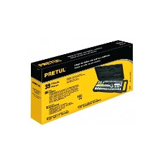 JUEGO DADOS 1/4" Y 3/8" 39 PZS PULG Y MM PRETUL