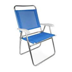SILLA ALTA MASTER PLUS ALUMINIO AZUL