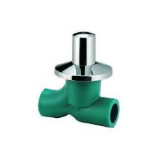 LLAVE DE PASO CROMADA 25 TERMOFUSION
