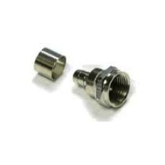 FICHA P/CABLE COAXIL C/ARO MEDIANO