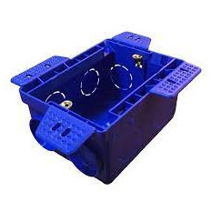 CAJA PLASTICA DE EMBUTIR ESTRUCTURAL 2X4 P/YESO AZUL