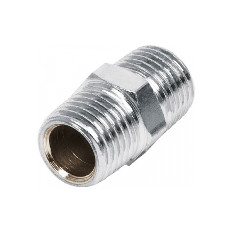 CONECTOR MACHO ACERO CROMADO 1/4" PRETUL