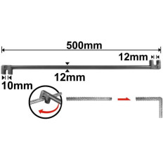 GRINFA 10 Y 12 X 500 MM NGCO
