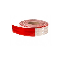 CINTA REFLECTIVA P/CAMIONES BLANCA/ROJA 5CM X 457 MTS