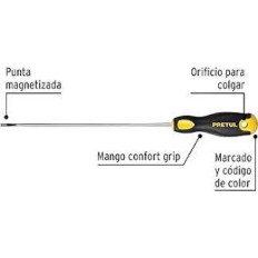 DESTORNILLADOR PH 1/8 X  6" PRETUL