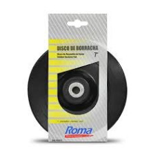 PLATO DE GOMA 7" C/ROSCA 14 MM ROMA