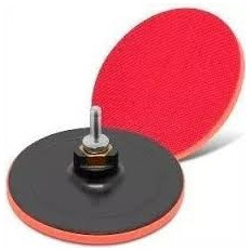 PLATO DE GOMA C/VELCRO 180 MM P/DISCO FIBRA