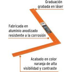 ESCUADRA ALUMINIO PROFESIONAL 16 X 24 TRUPER