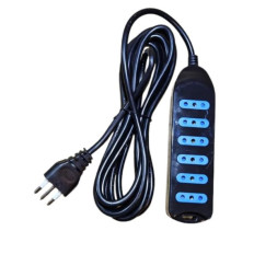 ALARGUE 6 T/CTE 3 M NEGRO 10 A VOLTA