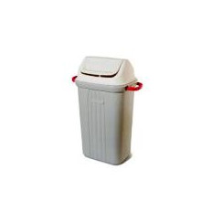 BASURERO TAPA VAIVEN EXTRA PEQUEÑO BEIGE