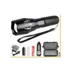 LINTERNA FOCO ZOOM RECARGABLE + ILUMINADOR 1 LED 7W 145 CM LARGO