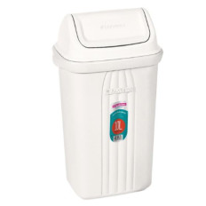 BASURERO TAPA VAIVEN PEQUEÑO 10L BEIGE 281