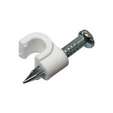 GRAPA P/CABLE REDONDO 07 MM NEGRA