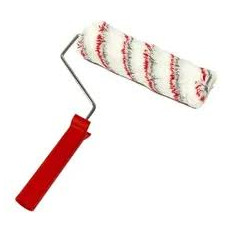 RODILLO RODEX ROJO Y GRIS FOAM 18 CM PELO LARGO