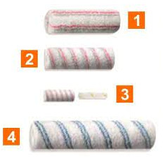 REPUESTO RODILLO RODEX ROJO Y GRIS 10 X 30 CM